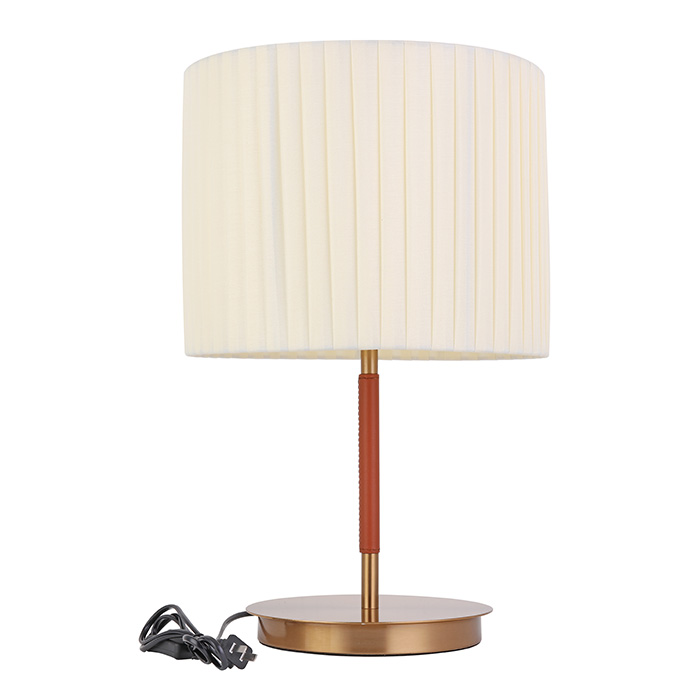 Kain Ditutup Art Metal Table Lamp