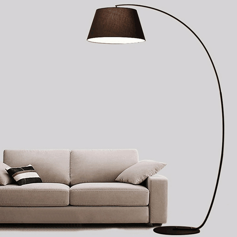 Kain Shade Modern Restaurant Arc Floor Lamp