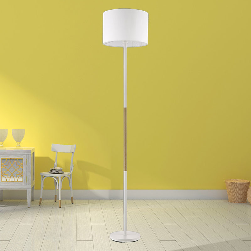 Lampu Lantai Kain Nordic Simple E27